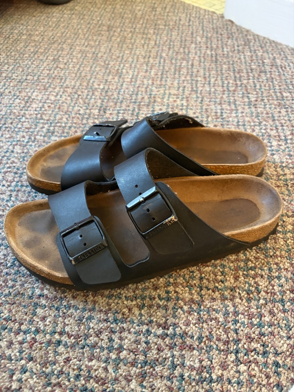 Birkenstock Black Double-strap Slide Sandals size 41 - Picture 3 of 6